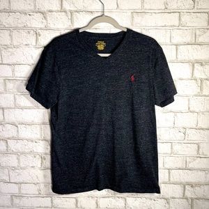 POLO by Ralph Lauren | Mens Large Gray Custom Slim Fit Short Sleeve Tee